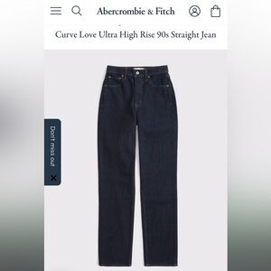 Abercrombie & Fitch Curve Love Ultra High Rise 90s Jeans